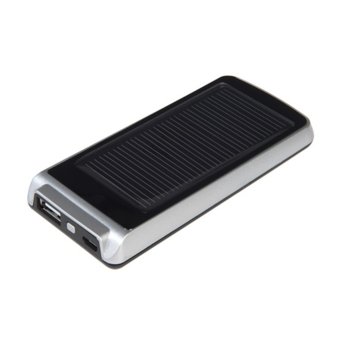 Bъншна батерия/power bank A-solar Platinum Mini AM113, 1200 mAh, USB изход, cоларна, черна | JAR Computers A-solar Platinum Mini AM113 черна
