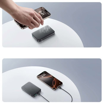 joyroom qi2 ring holder 10000mah черен