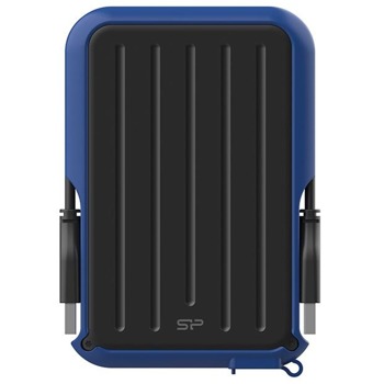 Твърд диск 2TB Silicon Power Armor A66 A66-2TB-BL (син), външен, 2.5" (6.35 cm) USB 3.2 Gen 1 | JAR Computers Silicon Power Armor A66 A66-2TB-BL