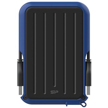 Твърд диск 4TB Silicon Power Armor A66 A66-4TB-BL (син), външен, 2.5" (6.35 cm) USB 3.2 Gen 1 | JAR Computers Silicon Power Armor A66 A66-4TB-BL