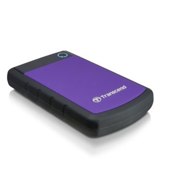 Твърд диск 500GB Transcend StoreJet H2, лилав, 2.5" (6.35cm), външен, USB 3.0, 3г.гаранция | JAR Computers Transcend StoreJet H2 2.5" 500GB, Purple