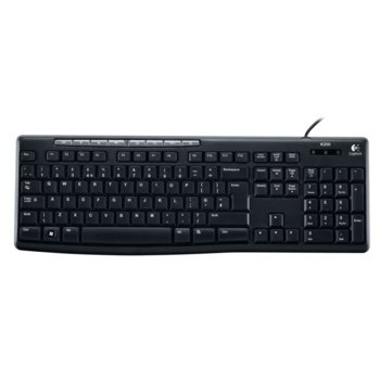 Logitech Media Keyboard K200 черна USB