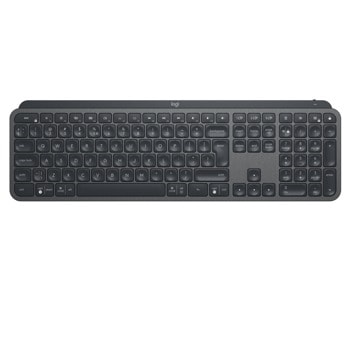 Клавиатура Logitech MX Keys Advanced Wireless, безжична, черна графит, Bluetooth, USB-C image