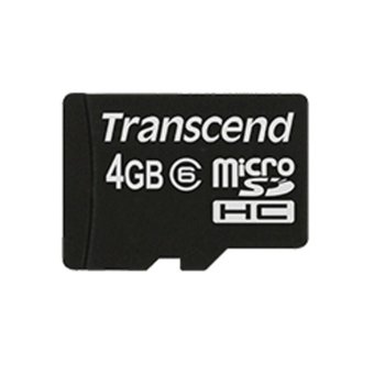 4GB microSDHC Transcend TS4GUSDC6