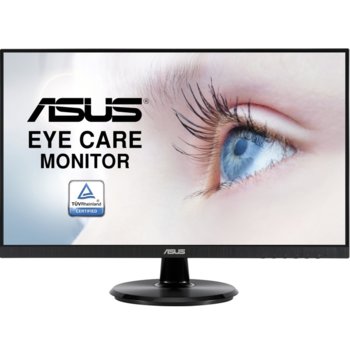 Монитор Asus VA24DQ (90LM0543-B01370), 23.8" (60.5 cm) IPS панел, 75 Hz, Full HD, 5ms, 100000000:1, 250 cd/m2, HDMI, VGA, DisplayPort | JAR Computers Asus VA24DQ 90LM0543-B01370