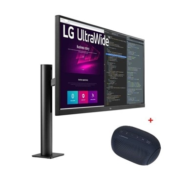 Монитор LG 34WN780-B с подарък тонколона LG XBOOMGo PL2, 34" (86.36 cm) IPS панел, 75Hz, QHD, 5ms (GtG), 1000:1, 300 cd/m2, DisplayPort, HDMI | JAR Computers LG 34WN780-B + XBOOMGo PL2