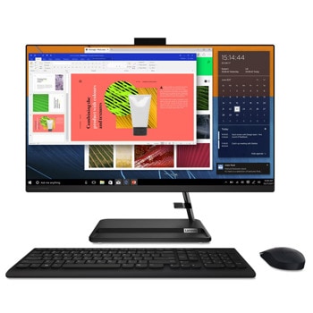 All in One компютър Lenovo IdeaCentre AIO 3 24ALC6 (F0G100UNRI), четириядрен AMD Ryzen 3 7330U 2.3/4.3GHz, 23.8" (60.45cm) Full HD IPS Anti-Glare дисплей, (HDMI), 8GB DDR4, 256GB SSD NVMe, 2x USB 3.2 Gen 1, No OS | JAR Computers Lenovo IdeaCentre AIO 3 24ALC6 F0G100UNRI
