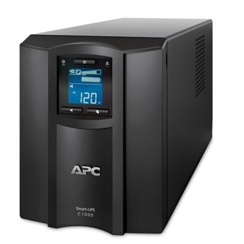 UPS APC Smart-UPS C в комплект с разклонител APC Essential SurgeArrest 6, 1000VA/600W, Line Interactive, Tower | JAR Computers APC SMC1000IC_PM6-GR