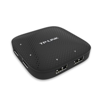 USB Хъб, TP-Link UH400, 4 порта, от USB Type-A към 4x USB 3.0 Type-A, 5000 Mbit/s, черен | JAR Computers TP-Link UH400