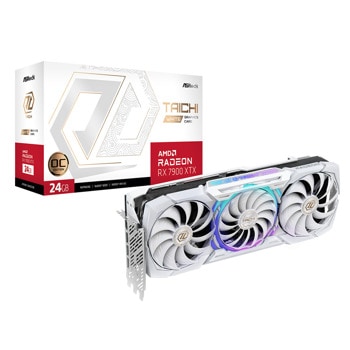 Видео карта AMD Radeon RX 7900 XTX, 24GB, ASRock Taichi White, OC, PCI-E 4.0, GDDR6, 384-bit, DisplayPort, HDMI | JAR Computers Видео карта ASRock RX 7900XTX Taichi OC