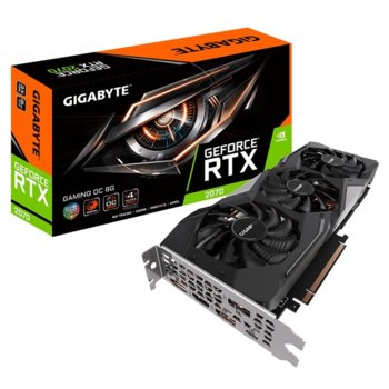 Видео карта Nvidia GF RTX 2070, 8GB, Gigabyte Gaming OC, PCI-E 3.0, GDDR6, 256-bit, 1x DisplayPort, 1x HDMI, 1x USB-C | JAR Computers Gigabyte RTX 2070 Gaming OC 8GB GDDR6