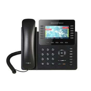 VoIP телефон Grandstream GXP2170, 4.3" (10.92 cm) цветен LCD дисплей, 12 линии, Bluetooth, 2x LAN10/100/1000, PoE, черен image
