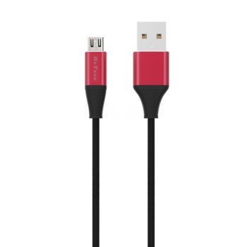 Кабел DeTech DE-C22M, от USB A(м) към USB micro B(м), 1m, черен image