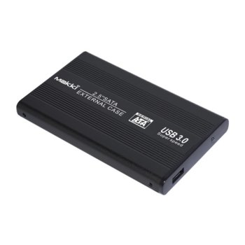 Кутия 2.5" (6.35 cm) Makki External Case, 2.5" хард диск, алуминиева, черен | JAR Computers Makki External Case 2.5