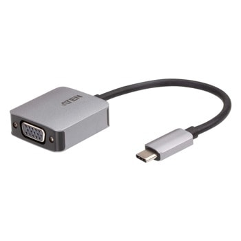 Адаптер Aten UC3002A, от USB-C (м) към VGA (ж), сив | JAR Computers Адаптер ATEN UC3002A