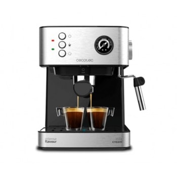 Кафемашина еспресо Cecotec 15, 850W, ForceAroma технология, 1.6 л. подвижен резервоар за вода, автоматично изключване, инокс | JAR Computers Cecotec 15