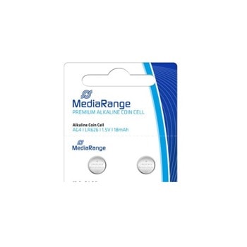 Батерии алкални MediaRange Premium Coin Cells MRBAT111 AG4 (LR626), 1.5V, 18mAh, 2бр. | JAR Computers MediaRange PREMIUM COIN CELLS AG4 1.5V LR626