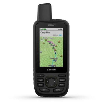 Ръчна навигация Garmin GPSMAP 67, 3" (7.62cm) TFT цветен дисплей, 16GB вградена памет, microSD до 32GB, до 180 часа време на работа, IPX7 водоустойчивост, Wi-Fi, ANT+, Bluetooth | JAR Computers GPS навигация Garmin GPSMAP 67 010-02813-01