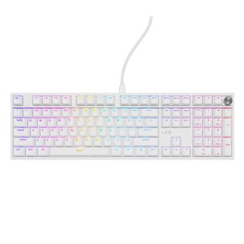 Клавиатура Genesis Thor 404, механична, Outemu Peach Silent V3 5-pin суичове, гейминг, RGB подсветка, бяла, USB | JAR Computers Genesis Thor 404 White Outemu switch NKG-2300