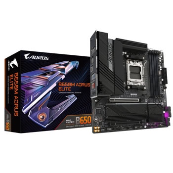 Дънна платка Gigabyte B650M AORUS ELITE (rev. 1.3), B650, AM5, DDR5, PCI-E 5.0 (DP&HDMI), 4x SATA 6Gb/s, 2x M.2 slots, 2x USB 3.2 Gen 2 Type-A, 2.5GbE LAN, Micro ATX | JAR Computers Gigabyte B650M AORUS ELITE (rev. 1.3)