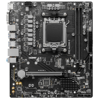 Дънна платка MSI PRO A620M-E, A620, AM5, DDR5, PCI-E 4.0, (HDMI&D-Sub), 4x SATA 6Gb/s, 1x M.2, 1x USB 3.2 Gen 1 5Gbps (Type-A), mATX | JAR Computers msi pro a620m-e 911-7e28-001