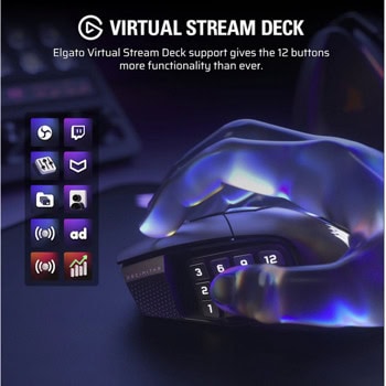 Corsair Scimitar Elite Wireless SE MMO Black
