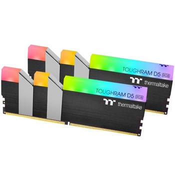 Памет 32GB (2x16GB) DDR5 6400MT/s, Thermaltake Toughram RGB D5 Black, RG31D516GX2-6400C32A, 1.4V | JAR Computers Thermaltake Toughram RGB D5 RG31D516GX2-6400C32A