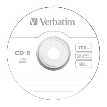 Verbatim CD-R 700MB 1бр. 43347