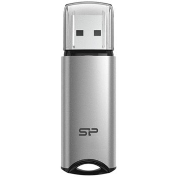 Памет 128GB USB Flash Drive, Silicon Power Marvel M02 (SP128GBUF3M02V1S), USB 3.2 Gen 1, сива | JAR Computers Silicon Power Marvel M02 SP128GBUF3M02V1S