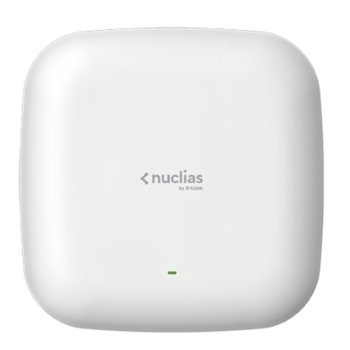 Точка за достъп D-Link Nuclias Access Point DBA-1210P, 1270Mbps, 2.4 GHz (400Mpbs)/5GHz (867Mbps), 1x LAN 10/100/1000 PoE, 2x вътрешни антени | JAR Computers D-Link Nuclias Access Point DBA-1210P