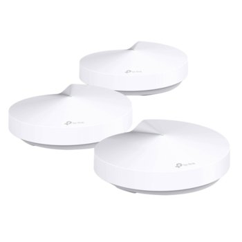 Wi-fi система TP-Link Deco M5 AC1300 (3-pack), 2.4 GHz (400 Mbps)/5GHz (867Mbps), Wireless AC, 4x 10/100/1000, 4 вътрешни антени | JAR Computers TP-LINK Deco M5