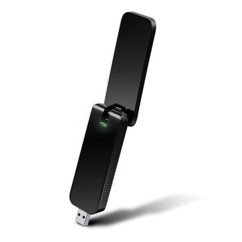 Мрежови адаптер TP-Link Archer T4U, 1300Mbps, Wireless-AC, 2.4GHz (400Mbps)/ 5GHz (867Mbps), USB 3.0, 2 вътрешни антени | JAR Computers TP-Link Archer T4U