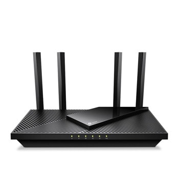 Рутер TP-Link Archer AX55 Pro, 3000 Mbps, 2.4GHz(574Mbps)/5GHz(2402 Mbps), Wireless AX, 1x LAN/WAN 10/100/1000/2500, 3x LAN 10/100/1000, 1x WAN/LAN 10/100/1000, 4x фиксирани външни антени, 1x USB 3.0 | JAR Computers рутер tp-link archer ax55 pro