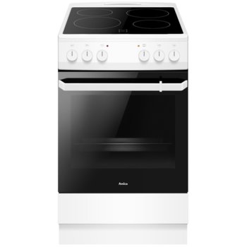 Готварска печка AMICA 508CE2.20EP(W), 4 нагревателни зони, 62L, бял | JAR Computers AMICA 508CE2.20EP(W)