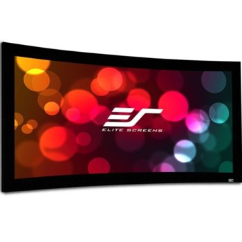 Екран Elite Screens Curve135WH1 Lunette, стенен монтаж, извит, 2990 x 1680 мм, 135" (342.9cm), 16:9 | JAR Computers Elite Screen Curve135WH1