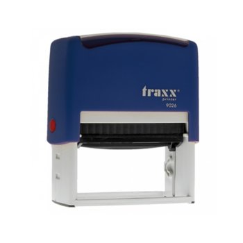 Автоматичен печат Traxx 9026 син правоъгълен