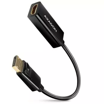 Адаптер AXAGON RVD-HI14N, от DisplayPort(м) към HDMI(ж), черен, 4K@30Hz