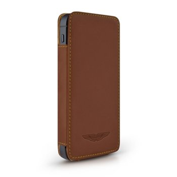 Aston Martin Leather Case iPhone SE (5S)- Tan