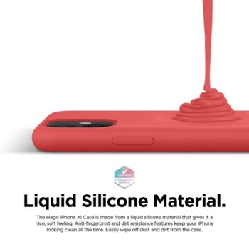 Elago Soft Silicone iPhone 11 red ES11SC61-RD