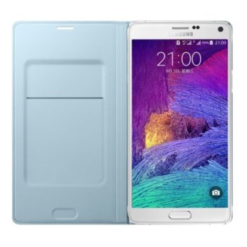 Samsung Flip Wallet Cover for Galaxy Note 4 Blue