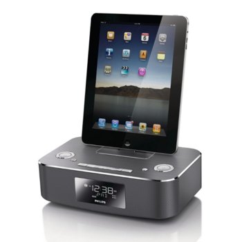 Аудио система с докинг станция Philips DC291, FM радио, дистанционно, сива | JAR Computers Philips DC291