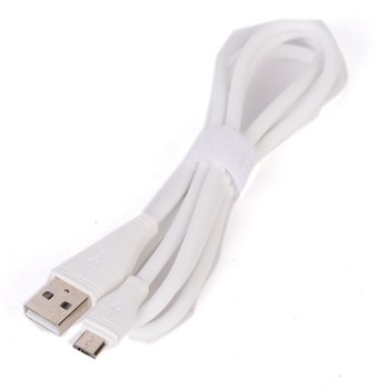 Кабел Royal YOURZ 167/1PX-02 White, от USB Type A(м) към Micro USB Type B(м) 1m, бял | JAR Computers Royal YOURZ -167/1PX-02 silikon White 21015025