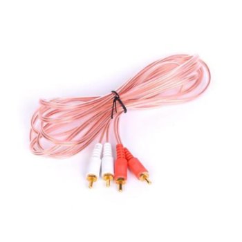 Кабел Royal CABLE-2RCA / 300 HQ, от 2x RCA(м) към 2x RCA(м), 3m, силиконова изолация, розов | JAR Computers Royal CABLE-2RCA / 300 HQ 21014412