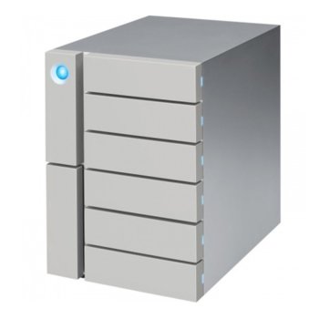 Твърд диск 60TB Lacie 6big (сив), външен, 3.5"(8.89 cm), Thunderbolt 3 | JAR Computers Lacie 60TB 6big Thunderbolt 3 STFK60000400