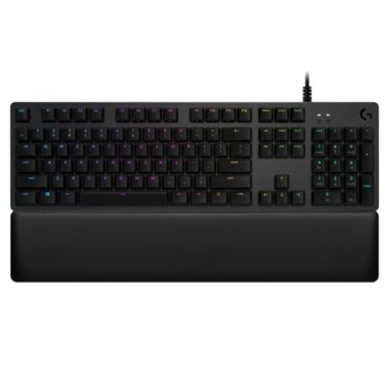 Клавиатура Logitech G513 GX, механична, Tactile (Brown) Switch, геймърска, подсветка, черна | JAR Computers Logitech G513 GX Brown (TACTILE)