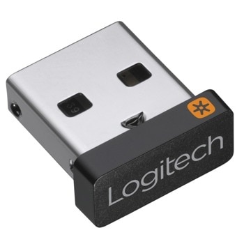 Ресийвър Logitech USB Unifying Receiver 910-005931, до 6 устройства едновременно, 2.4GHz, до 10м обхват | JAR Computers Logitech USB Unifying Receiver 910-005931