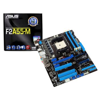 Дънна платка Asus F2A55-M, AMD A55, FM2, DDR3, PCI-E (HDMI & DVI), SB7.1, Lan1000, SATA RAID 0,1,10, 2xUSB3.0, mATX | JAR Computers Asus F2A55-M