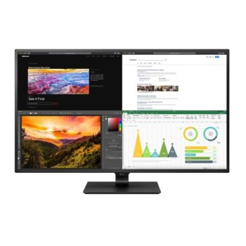 Монитор LG 43UN700-B, 42.5" (107.9 cm) IPS панел, UHD 4K, 8ms, 1000:1, 400 cd/m2, 1x DisplayPort, 4x HDMI, 1x USB Type C, 2x USB 3.0 | JAR Computers LG 43UN700-B