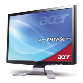 Монитор 24" (60.96 cm) Acer P241WBD 2ms 3000:1 400cd/m2, DVI, черен, 3г. | JAR Computers 24" (60.96 cm) Acer P241WBD 2ms 3000:1 400cd/m2