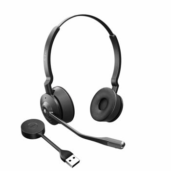 Слушалки Jabra Engage 55 MS, безжични, USB, микрофон, Jabra SafeTone 2.0, сертифицирани за Microsoft Teams, черни | JAR Computers Jabra Engage 55 MS USB-A 9559-450-111